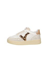 Victoria 1257124 Sneaker animalier in pelle e camoscio Bianco