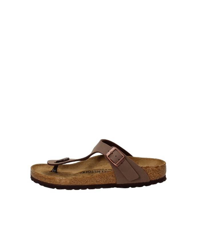 Birkenstock Infradito in nabuk Mocca GIZEH.043751 Nuova Collezione ...