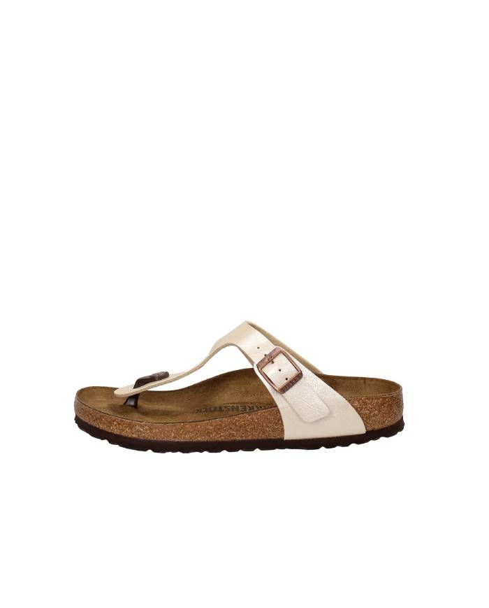 Birkenstock Infradito in ecopelle Beige Gizeh.943871 Nuova Collezio...