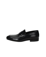 Rossi 1464.M Mocassino classico in pelle spazzolata Nero