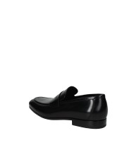 Rossi 1464.M Mocassino classico in pelle spazzolata Nero