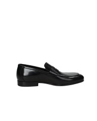 Rossi 1464.M Mocassino classico in pelle spazzolata Nero