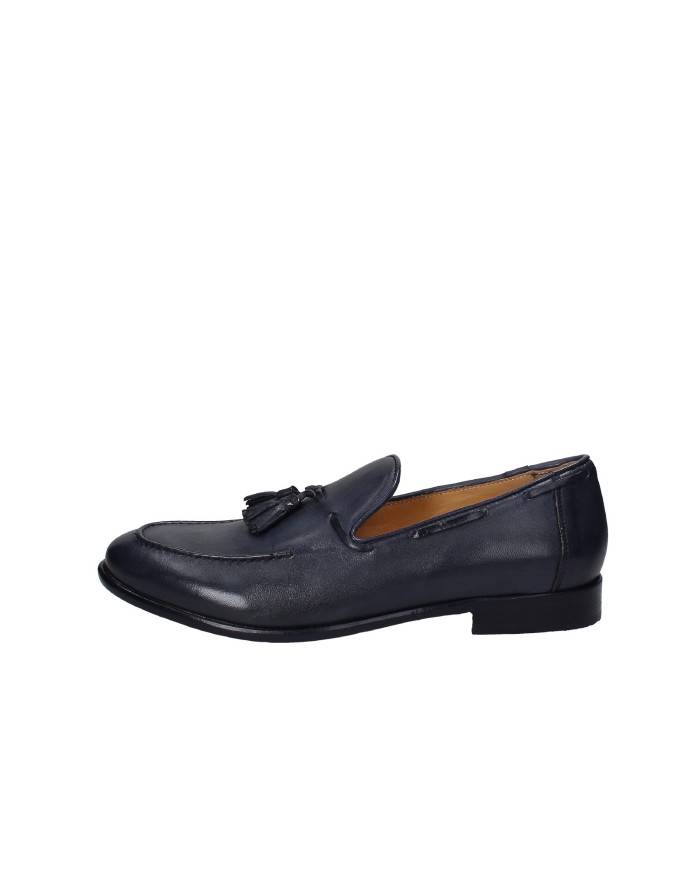 JP David 266-1 Mocassino uomo con nappe in pelle Blu
