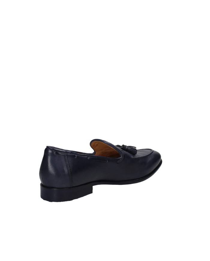 JP David 266-1 Mocassino uomo con nappe in pelle Blu