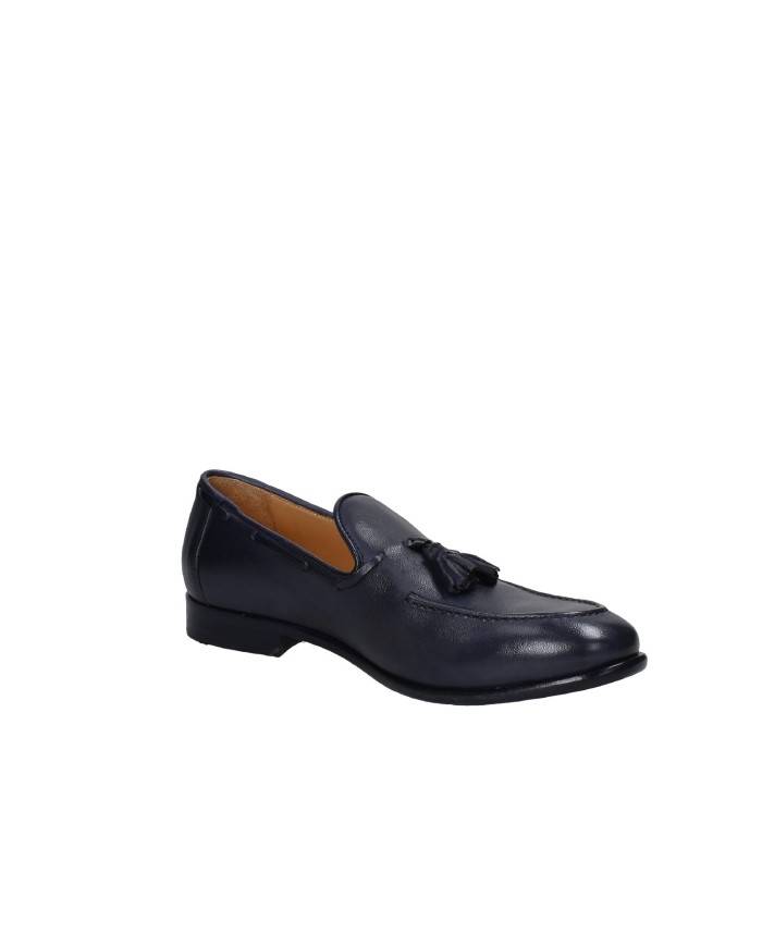 JP David 266-1 Mocassino uomo con nappe in pelle Blu