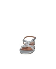Bibi Lou 820z94hg Sandalo basso con strass in tessuto e laminato Argento