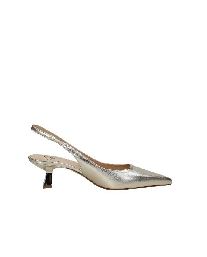 Festa Arabel Décolleté slingback in laminato Platino