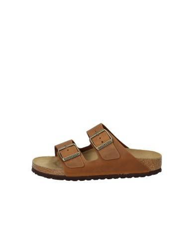 Birkenstock Arizona.1028401 Sandalo Arizona in pelle ingrassata Cognac