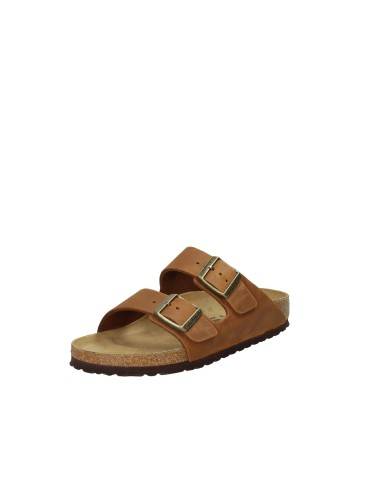 Birkenstock Arizona.1028401 Sandalo Arizona in pelle ingrassata Cognac