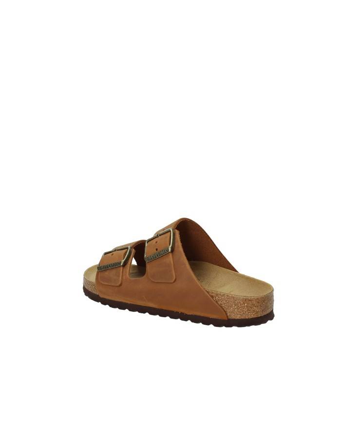 Birkenstock Arizona.1028401 Sandalo Arizona in pelle ingrassata Cognac