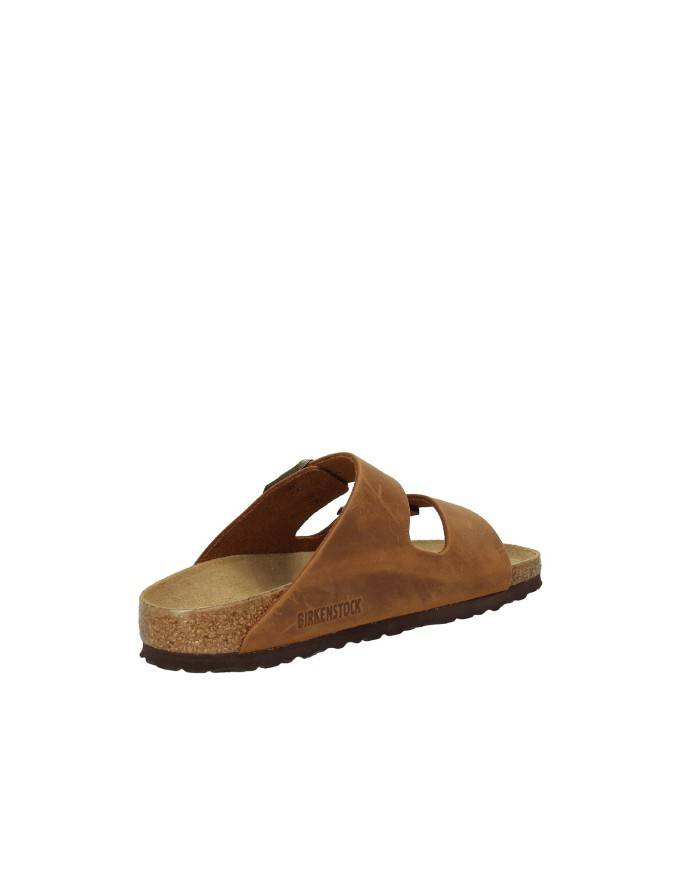 Birkenstock Arizona.1028401 Sandalo Arizona in pelle ingrassata Cognac