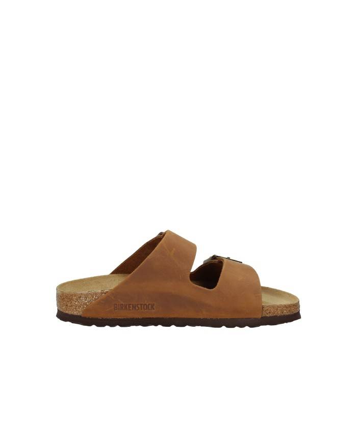 Birkenstock Arizona.1028401 Sandalo Arizona in pelle ingrassata Cognac