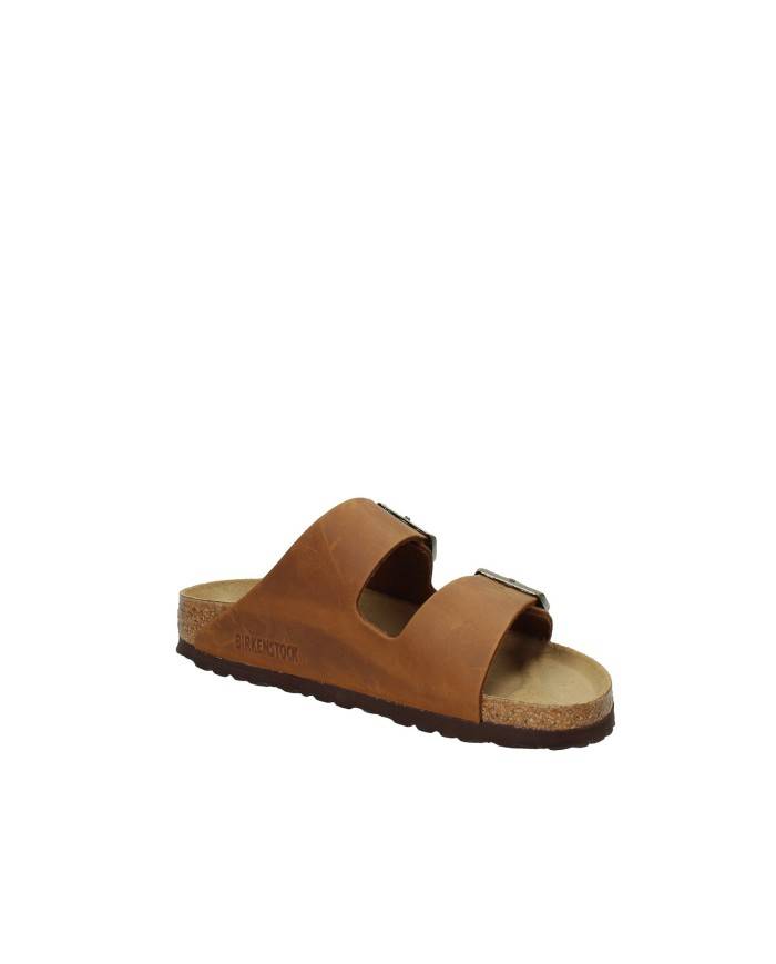 Birkenstock Arizona.1028401 Sandalo Arizona in pelle ingrassata Cognac