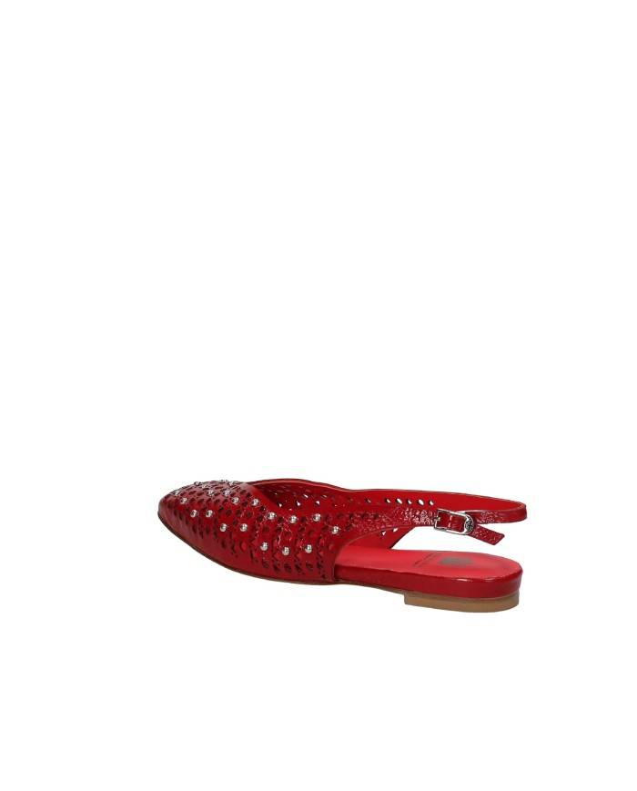 L'Arianna CH2524 Ballerina slingback in naplak traforata Rosso