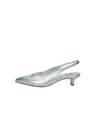 L'Arianna CH2529 Décolleté slingback in pelle laminata Argento