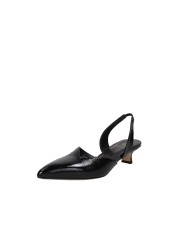 L'Arianna CH2533 Décolleté slingback in vernice Nero