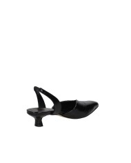 L'Arianna CH2533 Décolleté slingback in vernice Nero