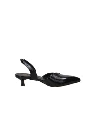 L'Arianna CH2533 Décolleté slingback in vernice Nero