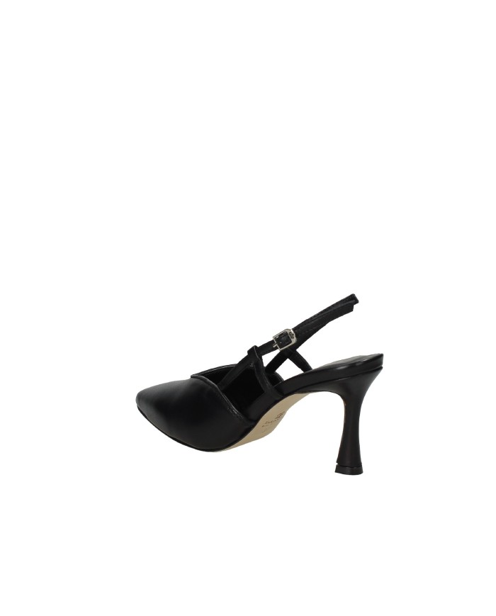L'Arianna CH2536 Décolleté slingback alta in nappa Nero