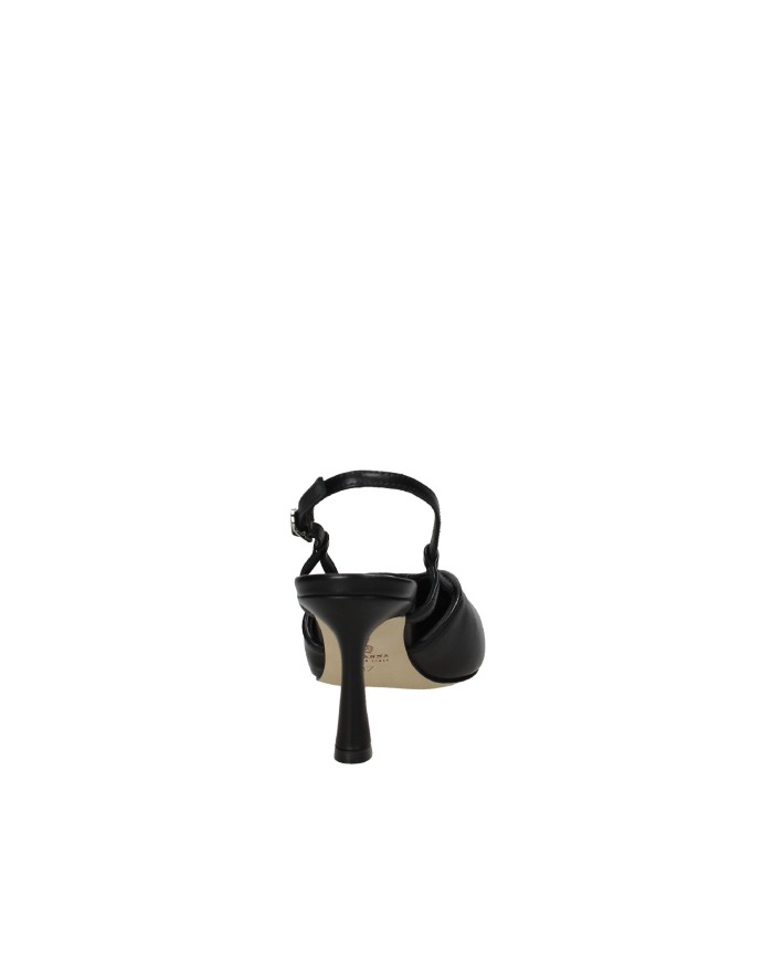 L'Arianna CH2536 Décolleté slingback alta in nappa Nero