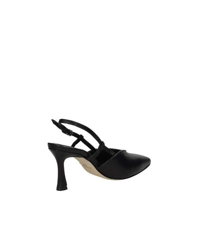 L'Arianna CH2536 Décolleté slingback alta in nappa Nero