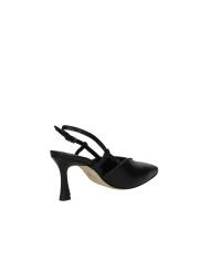 L'Arianna CH2536 Décolleté slingback alta in nappa Nero