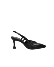 L'Arianna CH2536 Décolleté slingback alta in nappa Nero