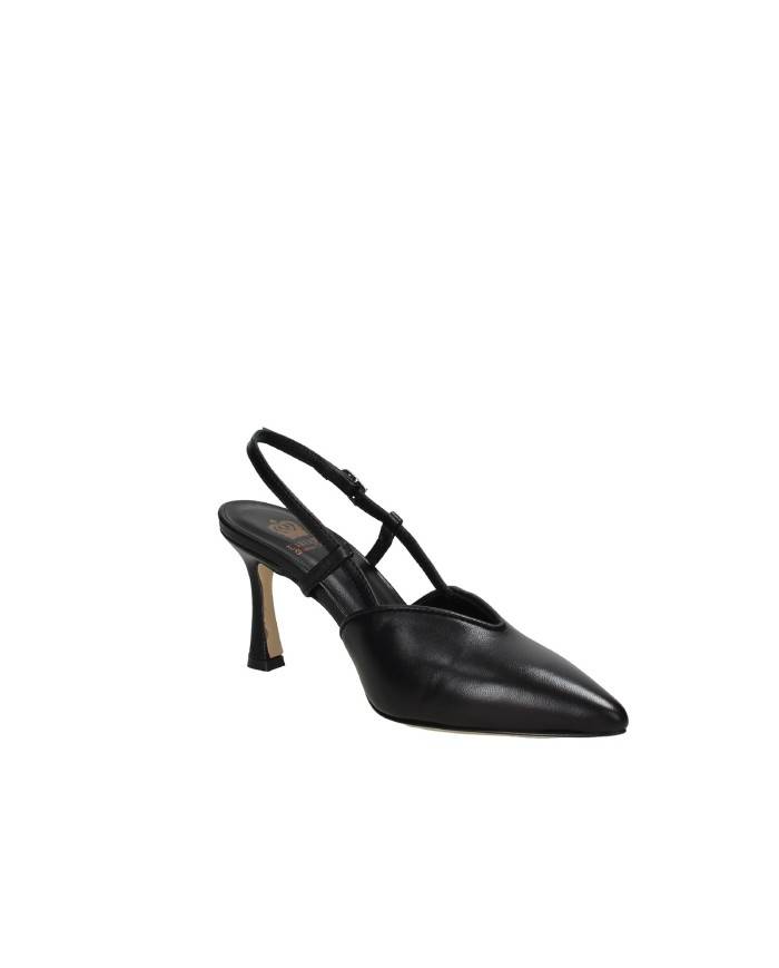 L'Arianna CH2536 Décolleté slingback alta in nappa Nero