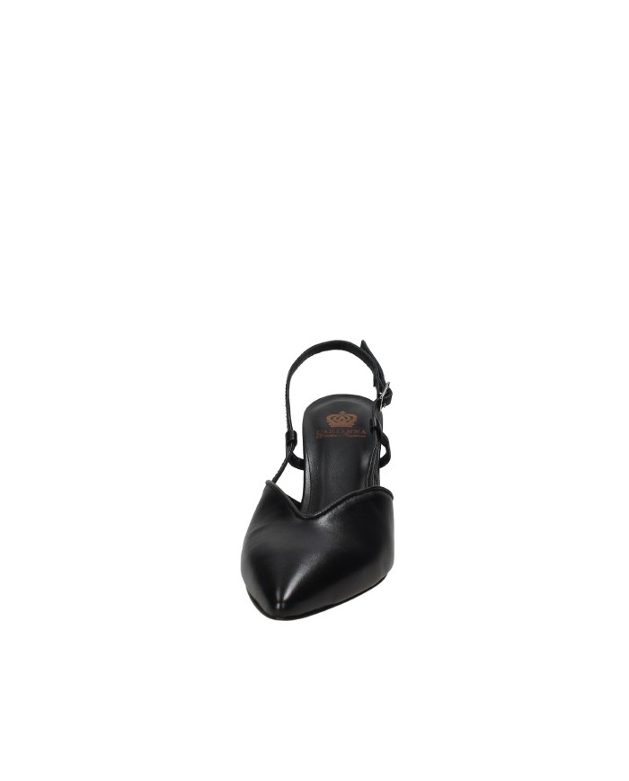 L'Arianna CH2536 Décolleté slingback alta in nappa Nero
