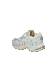 Crime London Fugitive.14300 Sneaker running in pelle e tessuto Bianco