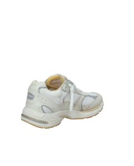 Crime London Fugitive.14300 Sneaker running in pelle e tessuto Bianco