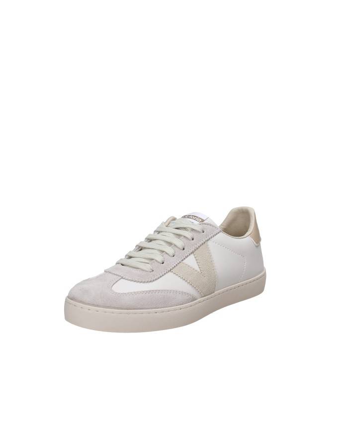 Victoria 1126184 Sneaker basse in pelle e camoscio Sabbia