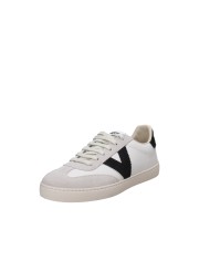Victoria 1126184 Sneaker basse in pelle e camoscio Nero e Sabbia