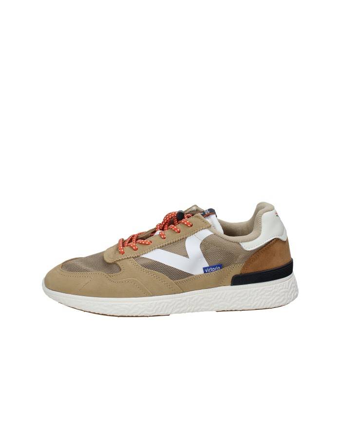 Victoria 8805103 Sneaker sportive da uomo in tessuto sintetico e camoscio Tan