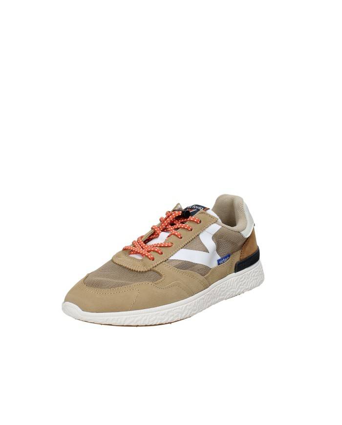 Victoria 8805103 Sneaker sportive da uomo in tessuto sintetico e camoscio Tan