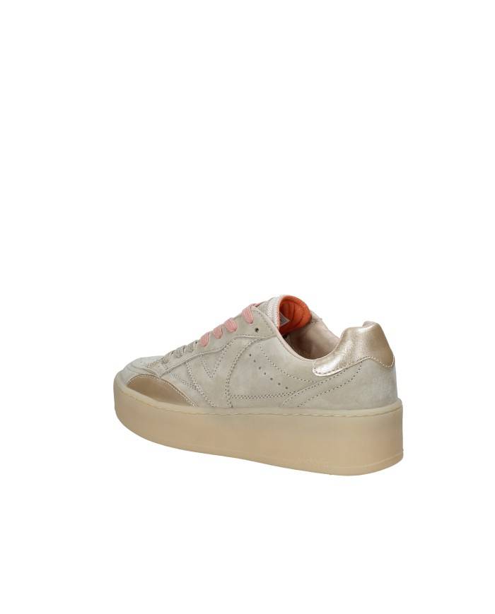 Victoria 1265100 Sneaker da donna con plateau in camoscio Sabbia