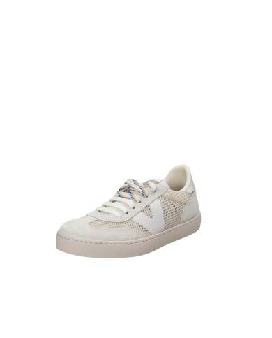 Victoria 1126231 Sneaker donna traforate in tessuto mesh e camoscio Sabbia