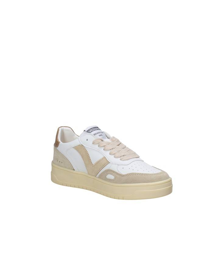 Victoria 1257136 Scarpe sportive donna in pelle e camoscio Tabacco