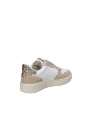 Victoria 1258277 Scarpe sportive donna in pelle e camoscio Bianco e Beige