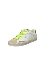 Crime London distressed.19001 Sneaker basse da uomo in pelle Beige e Bianco