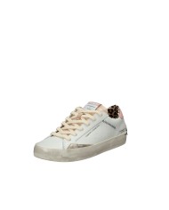 Crime London Distressed.29008 Sneaker basse da donna in pelle Bianco e Nude