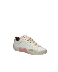 Crime London Distressed.29008 Sneaker basse da donna in pelle Bianco e Nude