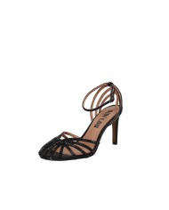 Bibi Lou 560z75vk Sandalo tacco alto in pelle e strass Nero