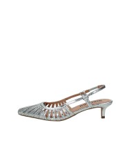 Bibi Lou 774z94hg Décolleté slingback in pelle laminata Argento