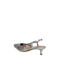 Bibi Lou 774z94hg Décolleté slingback in pelle laminata Argento