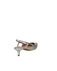 Bibi Lou 774z94hg Décolleté slingback in pelle laminata Argento
