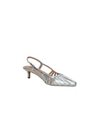 Bibi Lou 774z94hg Décolleté slingback in pelle laminata Argento