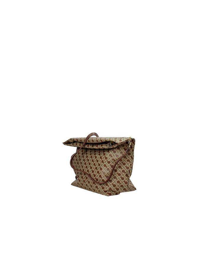 Gherardini gh0311 Borsa media a tracolla e a mano in tessuto softy Tabacco
