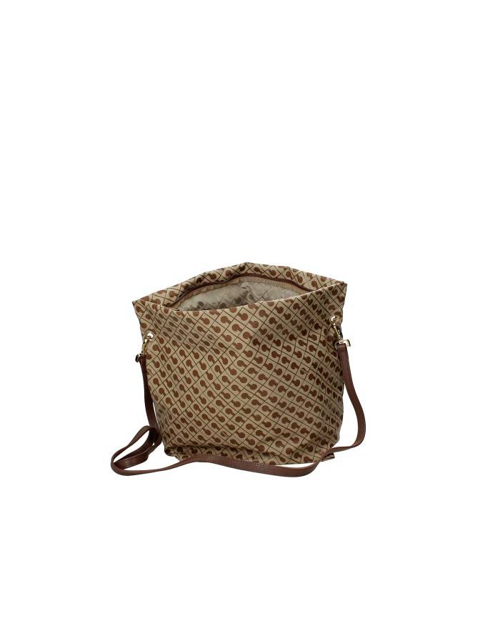Gherardini gh0311 Borsa media a tracolla e a mano in tessuto softy Tabacco