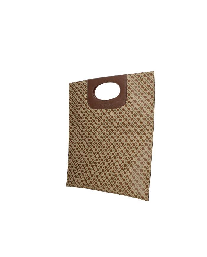 Gherardini gh0163 Shopper bag piatta in tessuto softy Tabacco